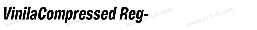 VinilaCompressed Reg字体转换